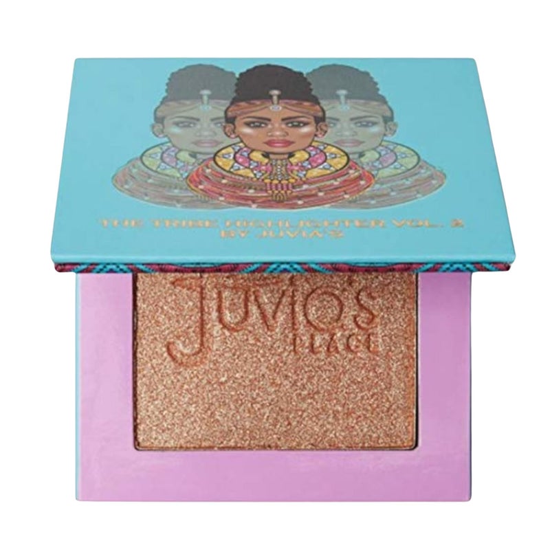 Juvia's Place - Tribe Highlighter Vol. 2 - Glow Highlighter Face Makeup Powder - Shimmering Glow Finish perfect for cheekbones, Radiant Mineral Shimmer, Illuminating Powder - Image 1