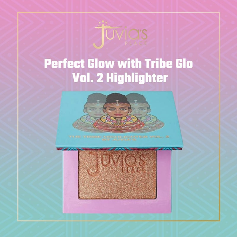 Juvia's Place - Tribe Highlighter Vol. 2 - Glow Highlighter Face Makeup Powder - Shimmering Glow Finish perfect for cheekbones, Radiant Mineral Shimmer, Illuminating Powder - Image 4