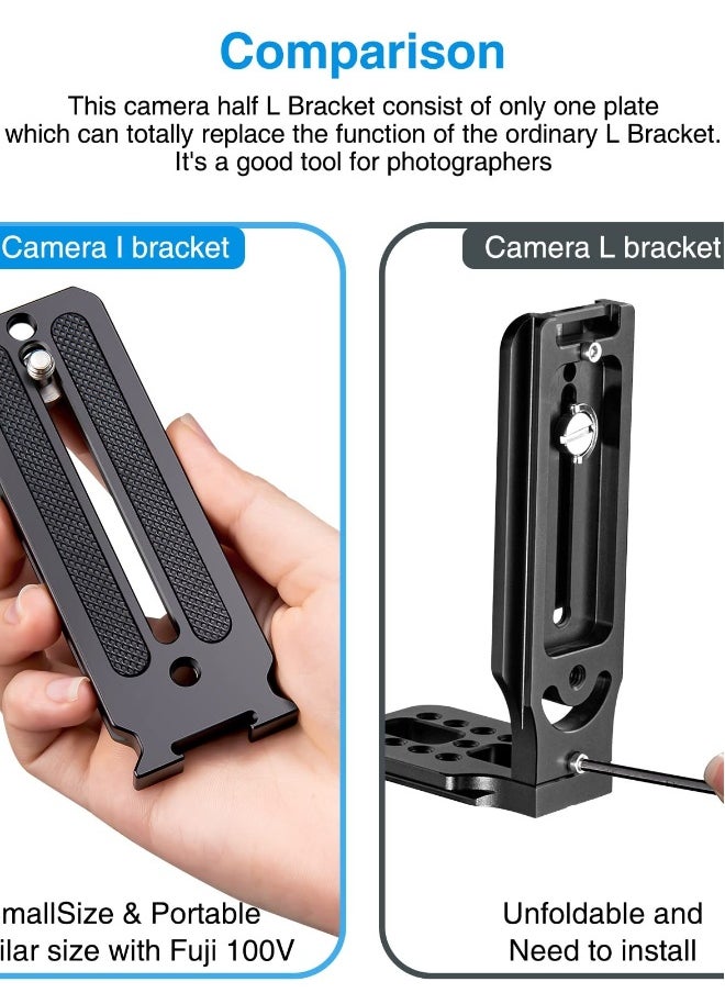 Generic DSLR Camera Arca Swiss Bracket Quick Release Plate Vertical Horizontal Switching Camera L Bracket Half for Canon / Nikon / Sony Mirrorless Camera Tripod Head Monopod  - Image 4