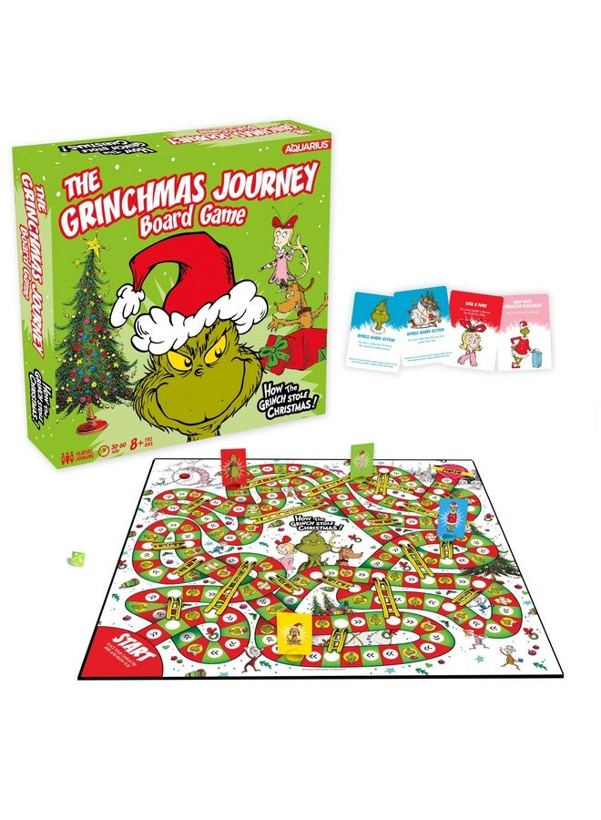 Aquarius AQUARIUS Grinchmas Journey Board Game - Fun for Kids & Adults - Officially Licensed Dr Seuss Merchandise & Collectibles - Image 1
