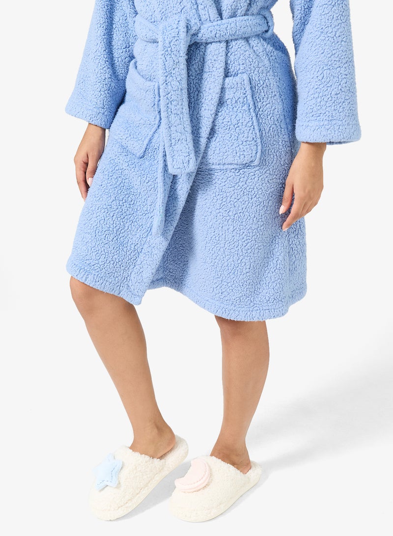 جينجر شبشب غرفة نوم مزين بهلال ونجمة