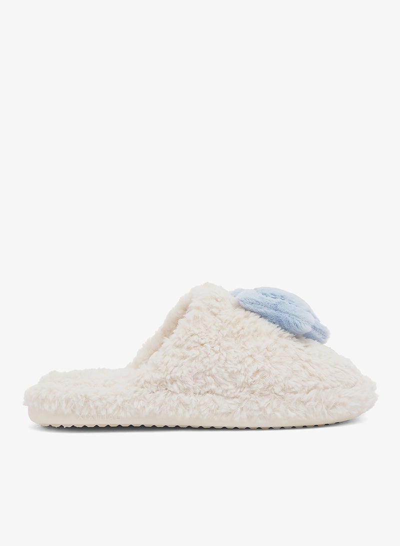 Ginger Moon And Star Fluffy Bedroom Slippers - Image 2