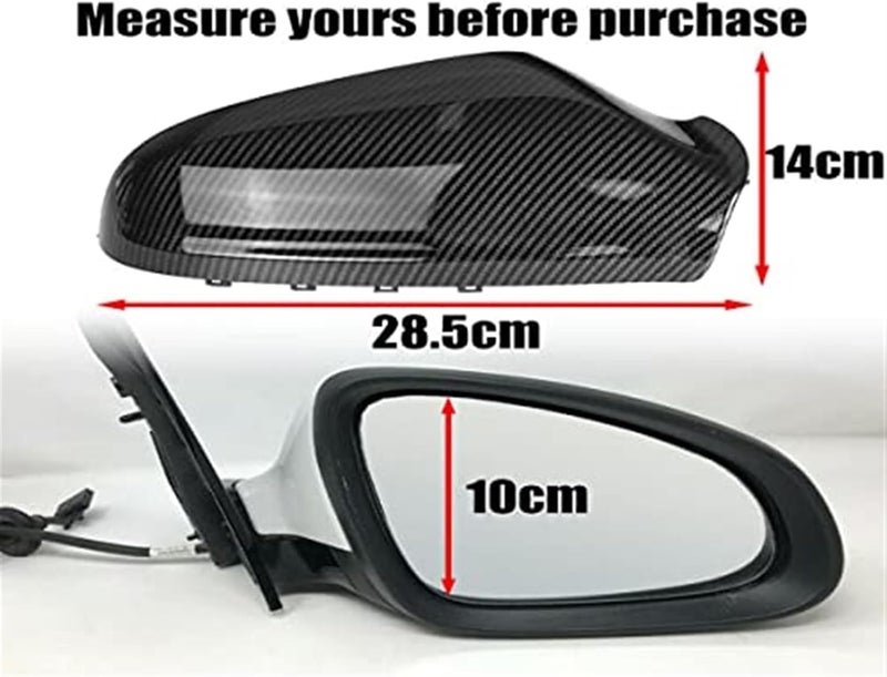 Yurefax Carbon Fiber Look Mirror Covers for Opel Astra H - Image 5