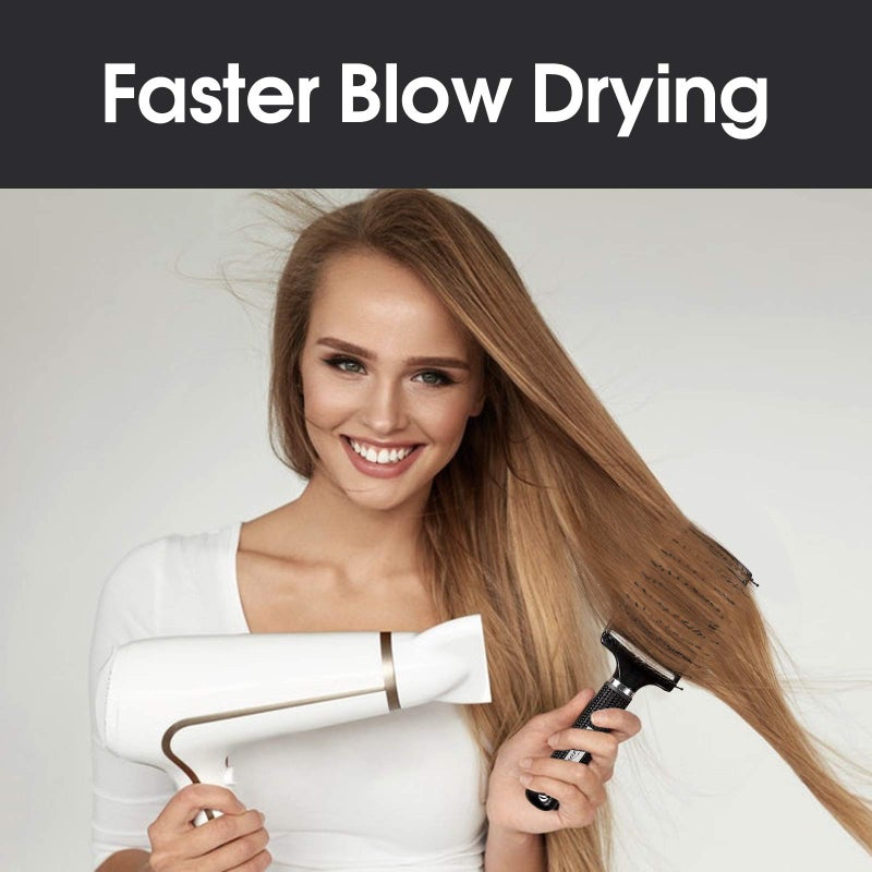 Bsisme Hair Brush, Professional Curved Vented Brush for Faster Blow Drying for Women, Men, Paddle Detangling Brush for Wet Dry Curly Thick Straight Hair - Image 3