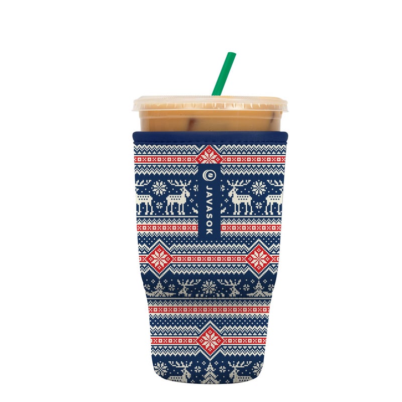 Sok It Java Sok Iced Coffee & Cold Soda Insulated Neoprene Cup Sleeve (Sweater Weather  Large: 30-32oz) - Image 1