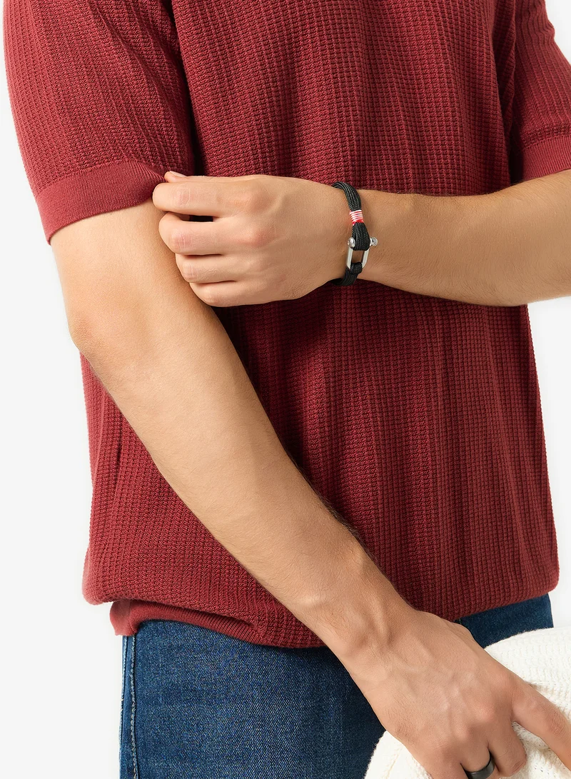Seventy Five  Nautical Rope Bracelet With Stainless Steel D-Shackle Clasp for Men | Best Price UAE