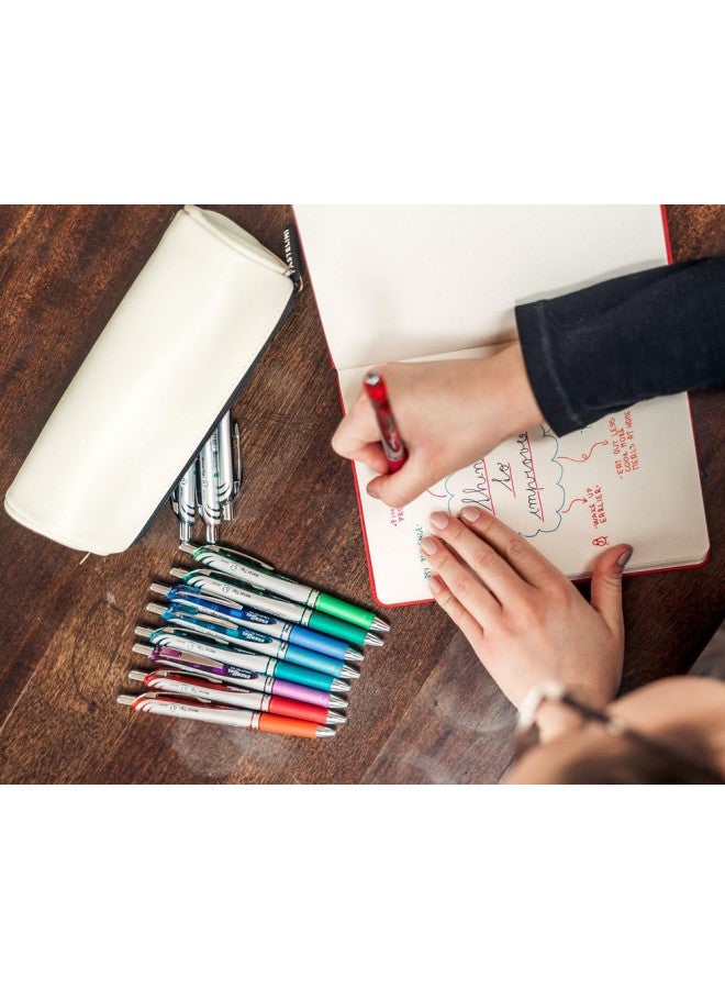 Pentel قلم جل قابل للسحب Pentel BL77-CO Energel XM برأس 0.7 مم، عرض خط 0.35 مم - أزرق، عبوة من 12 - Image 3