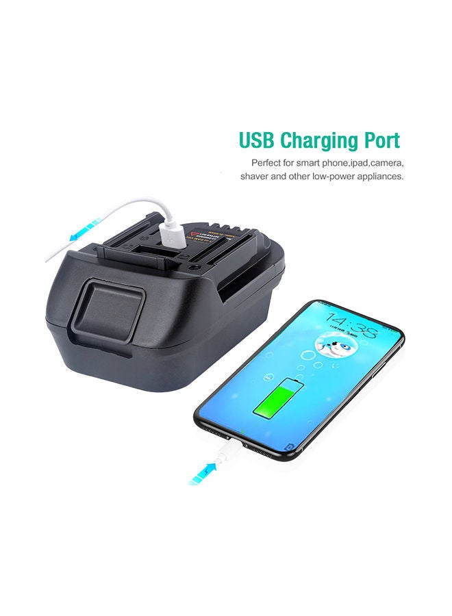 NIBEMINENT Battery Converter Adapter Black 12.00x6.50x9.00cm - Image 3