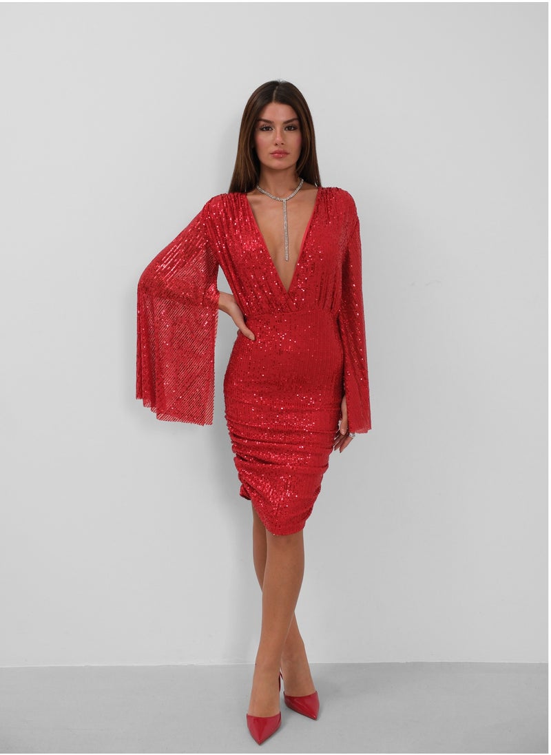 Batwing Sleeve Double Breasted Backless Sequin Dress - pzsku/Z6E03FEAF4E6D91AAB58BZ/45/_/1737645421/c8f62a54-de39-488e-89b0-0b3237d3baea