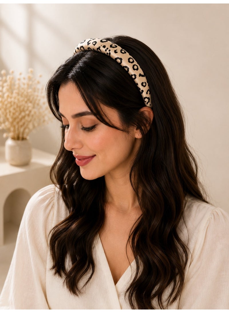 Girls' Hair Accessories Set – Padded Patterned Headband & Cartoon Hair Clips - Image 3
