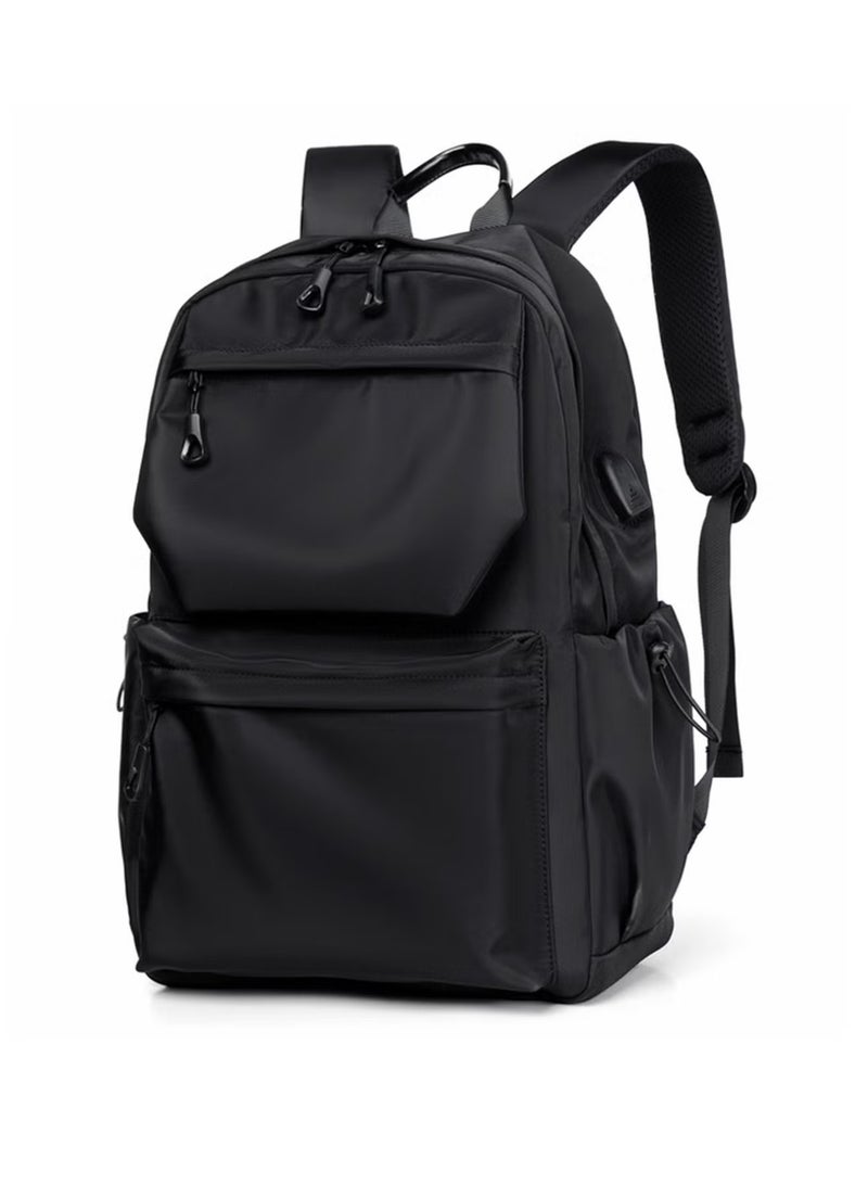 NH Travel Backpacks for Students & Travelers: Business Laptop Bag Backpack Fits Up to 15.6" Laptop, Backpack for Men and Women with USB Charging Port, Water-Resistant, Large Capacity  - Image 1