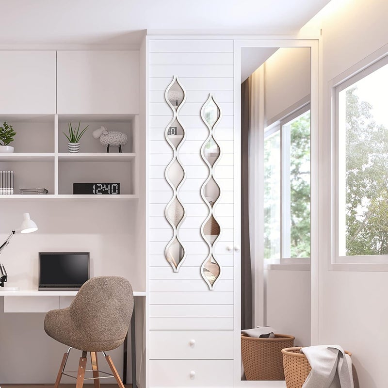 Yulejo ديكور حائط مرآة على شكل قطرة ماء من أكريليك يوليجو 3 قطع - Image 5