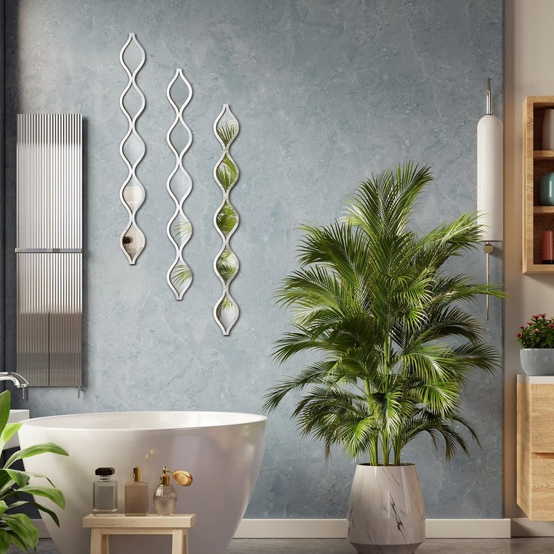 Yulejo ديكور حائط مرآة على شكل قطرة ماء من أكريليك يوليجو 3 قطع - Image 4