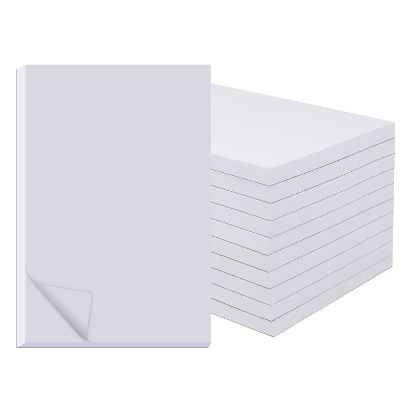 zmybcpack 10 Pack Memo Pads 5.5x8.5 Inch, White Note Pads -Scratch Pads - Writing pads, 100 Sheets Each Pad - Image 1