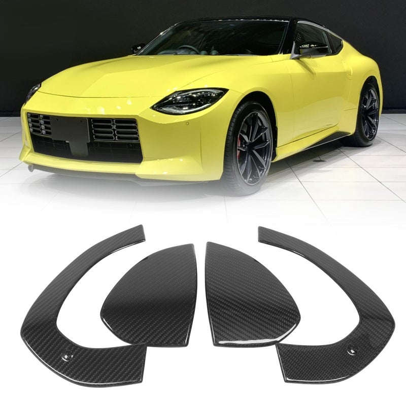 Exterior Door Handle Cover Dry Carbon 3K Twill Pattern Glossy Finish - Strong Scratch Protection Door Handle Trim for Fairlady Z RZ34 400Z 2022+ - Image 4