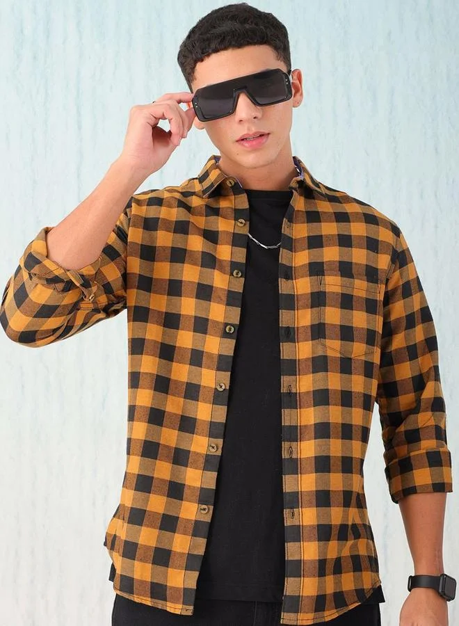 Take Two Men Checkered Casual Shirt By HardSoda