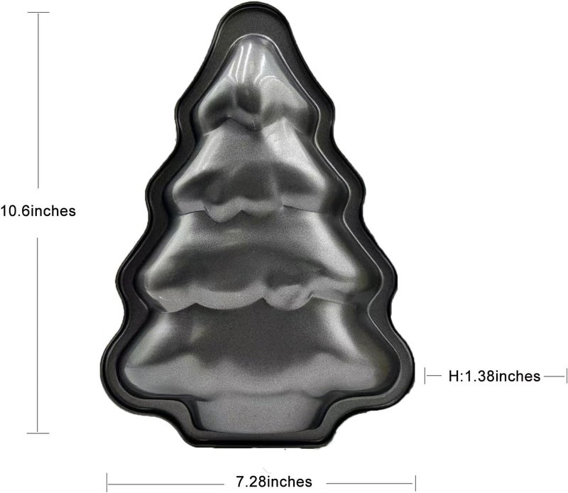SADYFON Christmas Tree Shaped Cake Pan Carbon Steel Cake Decorating Mould Baking Pans Tins Bakeware - Image 3