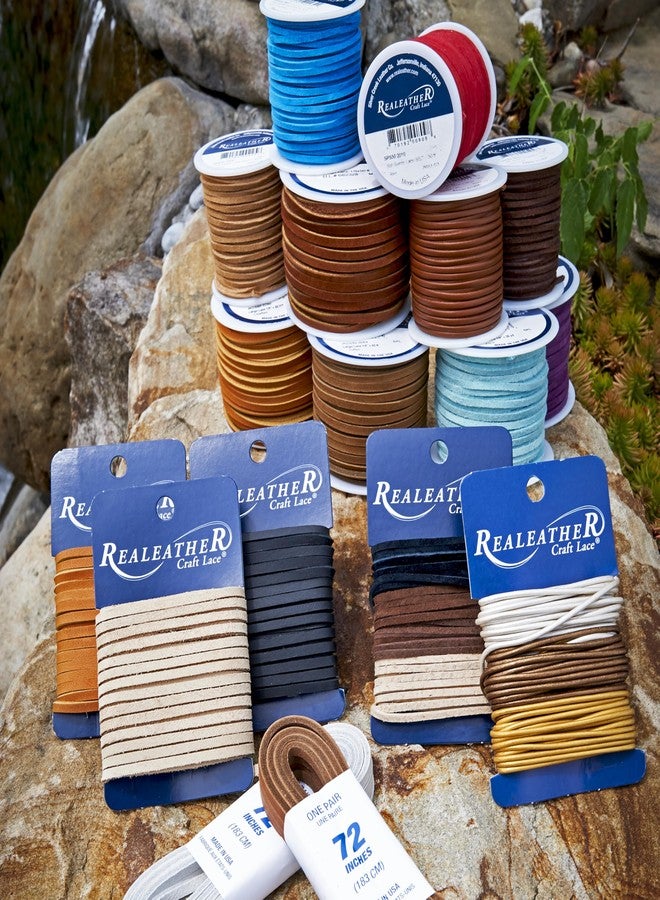 Realeather Silver Creek Leather Co Realeather SOS25-2003 Suede Leather Lace for Crafts and Jewelry Making, 0.125" x 25', Dark Brown, 1-Spool - Image 5