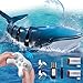 WATUDOU Remote Control Whale Shark Toys for Boys Kids 118 Scale High Simulation Shark for Pool 24Ghz Electric RC Shark Boat Fish Toys with Light Spray Toy Shark Gifts for 6 7 8 9 Year olds Kid Boy Girl - Image 2
