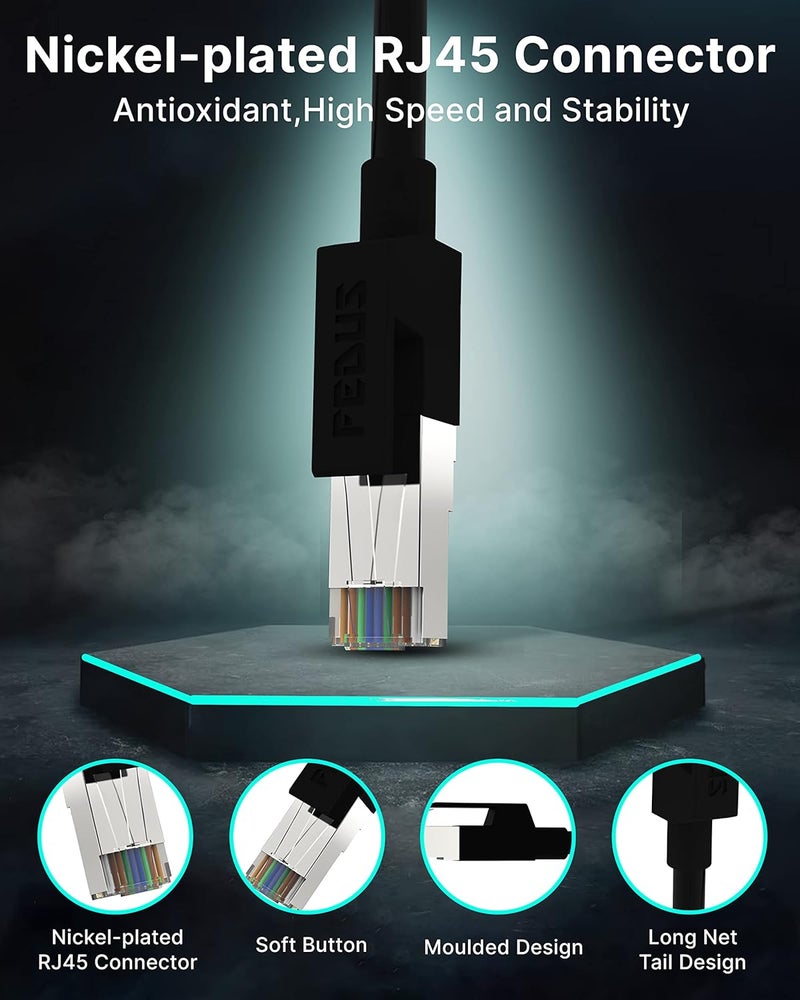 FEDUS كابل إيثرنت باتش RJ45 Cat6 عالي السرعة بطول 60 متر من FEDUS - Image 5