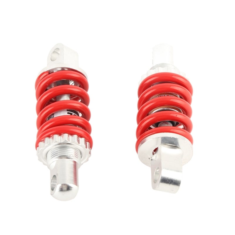 Rear Spring Assisted Shock Absorber 100mm Hole Center Distance Aluminum Alloy + Spring - Adjustable Damping Speed Regulation Universal Shocks Struts Suspension for Electric Scooter Mopeds - Image 4