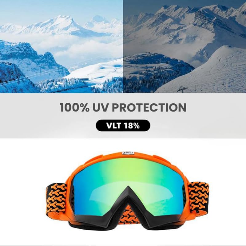Zsling OTG Ski Snow Goggles Men Women Youth Teens UV Protection Anti Fog Snowboard Goggles Motocross UTV MX Snow Sport Goggles - Image 2