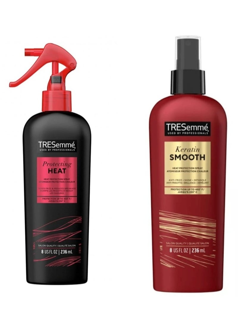Tresemme TRESemmé Heat Protection Spray 450 - 236 ml and TRESemmé Keratin Smooth Conditioner 236 ml, 2 Count 