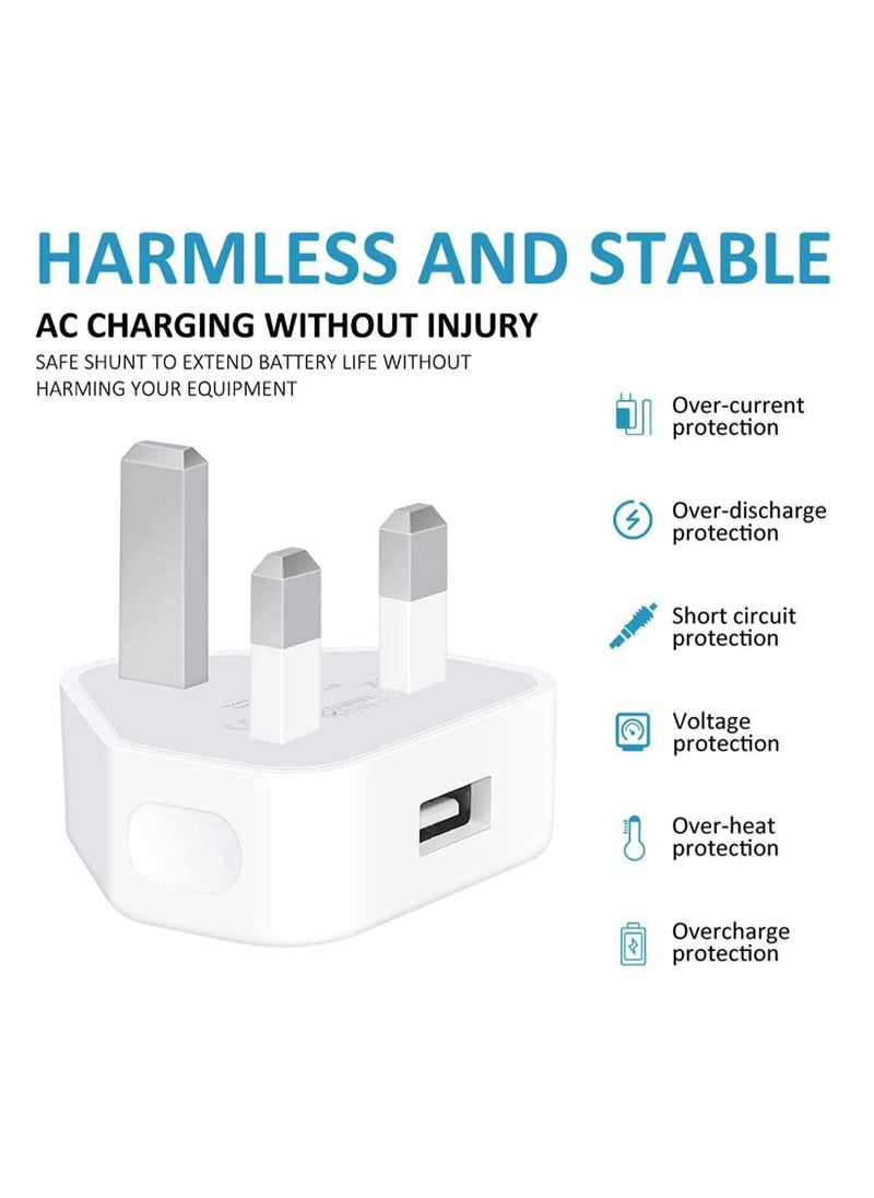 ELTRAZONE iPhone Charger Lightning Cable, [Apple MFi Certified] 2 Pack USB Plug Rapid Wall Charger Travel Plug & 2 Pack Lightning to USB Fast Charging Data Sync Transfer Cord with iPhone 13 112/11/XS/XR/X/8/7/i  - Image 2