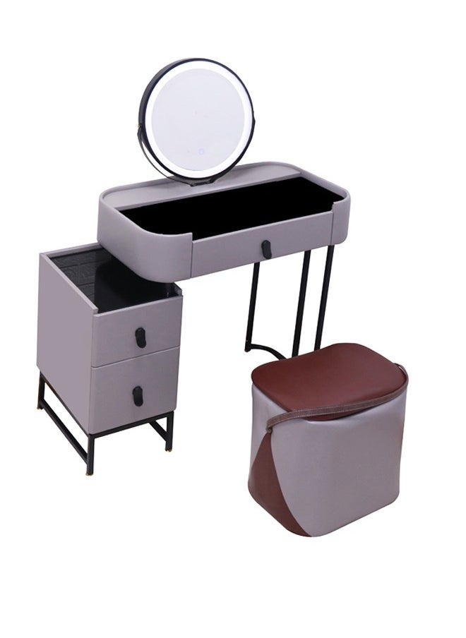 keke - Makeup Vanity Table Dressing Table Flip Mirror With Drawers And Chair 70 CM - Image 1