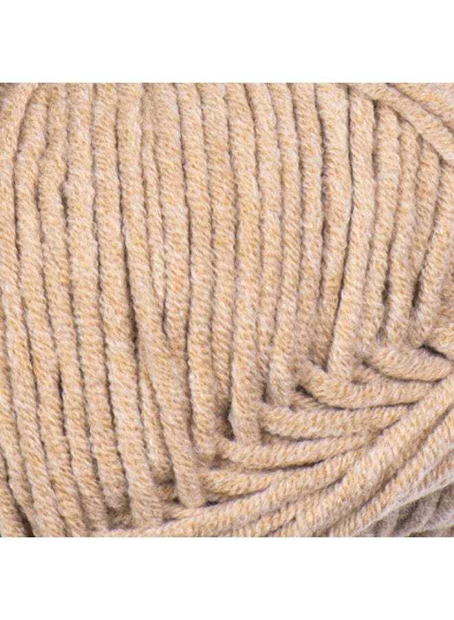 YarnArt Jeans Plus Yarn, Light Brown (Color 48), Cotton-Acrylic Blend, 100g/160m - Image 2