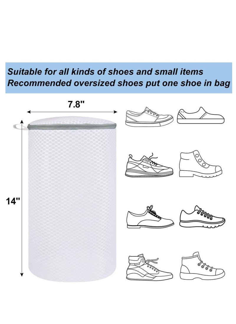 Oasisgalore - 2-Pack Honeycomb Mesh Shoe Washing Bags with Zipper, for Sneakers, Socks,Toys - Travel Laundry Bag. - Image 1