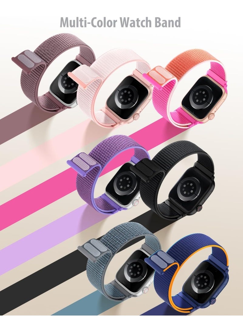 Nylon Loop Sport Band Compatible with Apple Watch Bands 38mm 40mm 41mm 42mm for Women Men, iWatch Wrist Straps for Se, Series 11 10 9 8 7, Breathable, Soft Band Ideal for Outdoor - Image 5