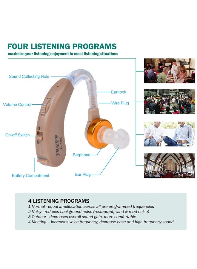 جي اي سي بي بي طقم جهاز تحسين السمع يوضع داخل الأذن مع حقيبة تخزين - Image 4