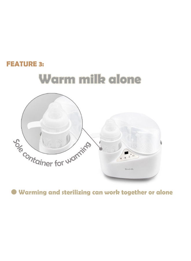4-In-1 Bottle Steam Sterilizer and Breast Milk Warmer,Multi-functional and Space-saving Warmer Heater Sterilizer and Storage Of Bottles