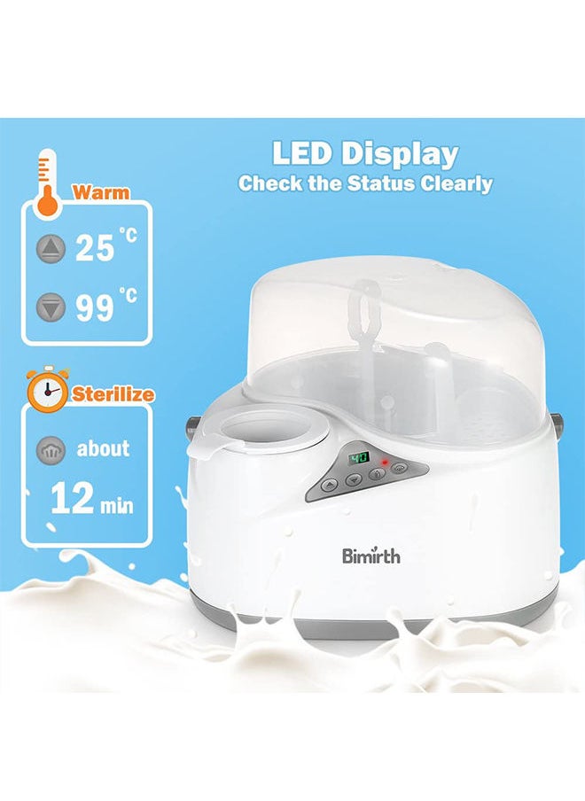 4-In-1 Bottle Steam Sterilizer and Breast Milk Warmer,Multi-functional and Space-saving Warmer Heater Sterilizer and Storage Of Bottles