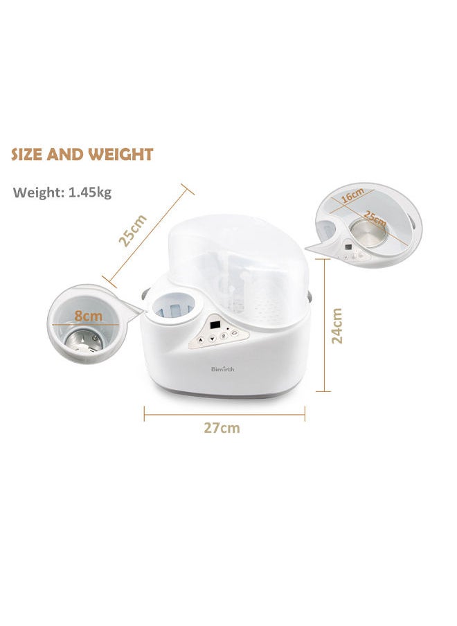 4-In-1 Bottle Steam Sterilizer and Breast Milk Warmer,Multi-functional and Space-saving Warmer Heater Sterilizer and Storage Of Bottles
