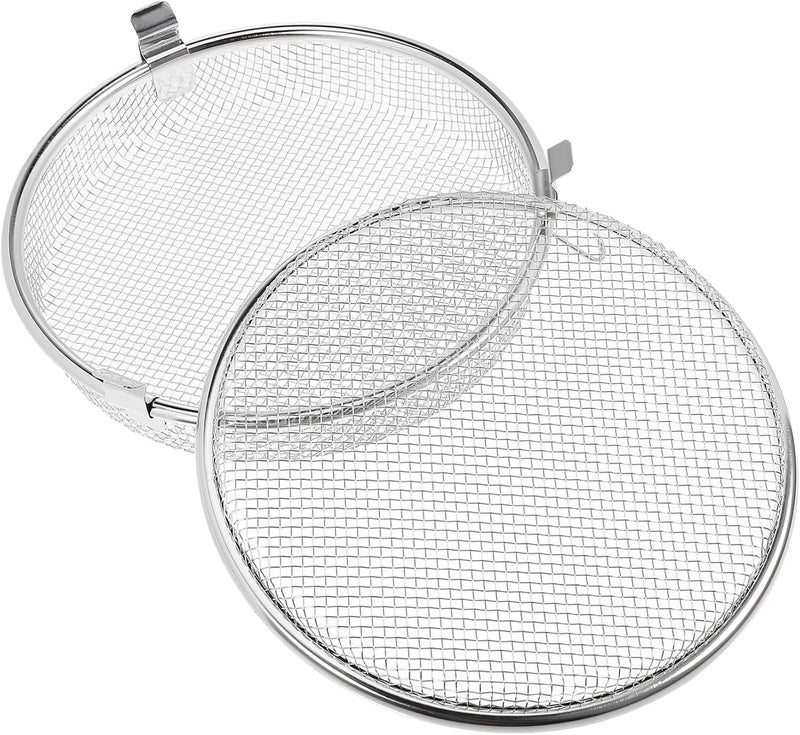 Vosarea Stainless Steel Dishwasher Basket for Items Round Mesh Storage Basket for Kitchen Utensils Bottles and Silverware and Dishware Organizer - Image 1