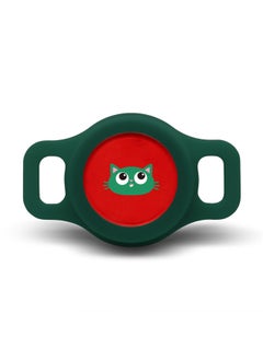 Suitable For AirTag Protective Case For Apple Airtags Waterproof Case Anti-loss Protective Case Style Dog Tag Collar-Color:Dark Green-Applicable Model:airtag