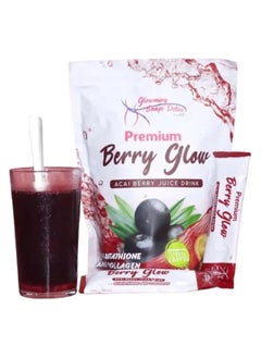 Glowming Shape Detox Premium Berry Glow Acai Berry Juice Drink with Glutathione & Collagen 10 Sachets x 20g