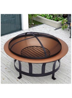Albawadi Garden Fire Pit Table Round Fire Bowl BBQ Heating Stove  - Image 3