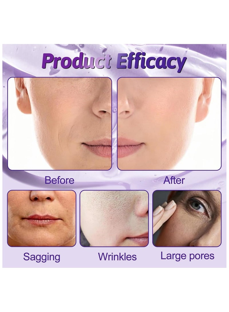 POUQUR 10 PCS Korean Face Masks, Collagen Mask for 4X Smoother & Brighter Skin, Deep Hydrating & Moisturizing, Skin Repair, Firming & Anti-Wrinkle Facial Sheet Mask - Image 4