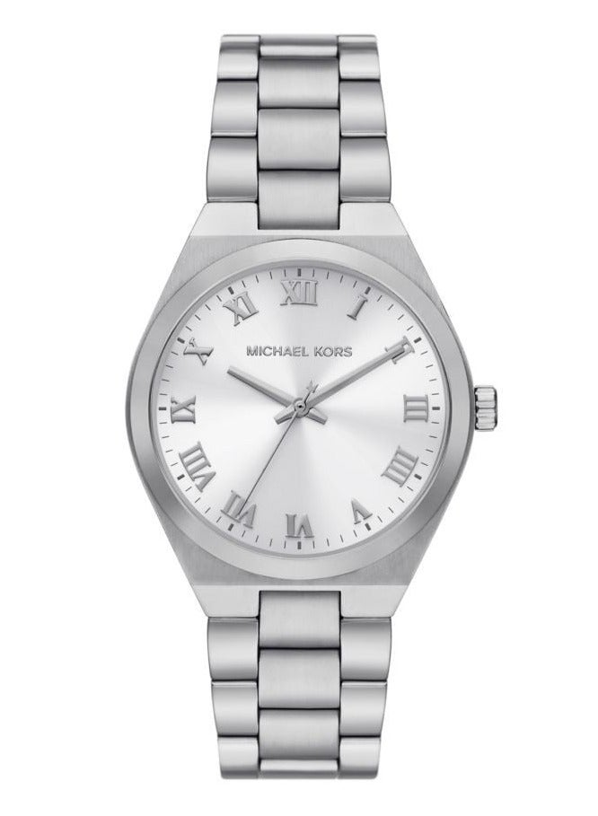 MK Lennox Three Hand Silver Dial Silver Steel Strap Watch For Women - 7393 - Image 1