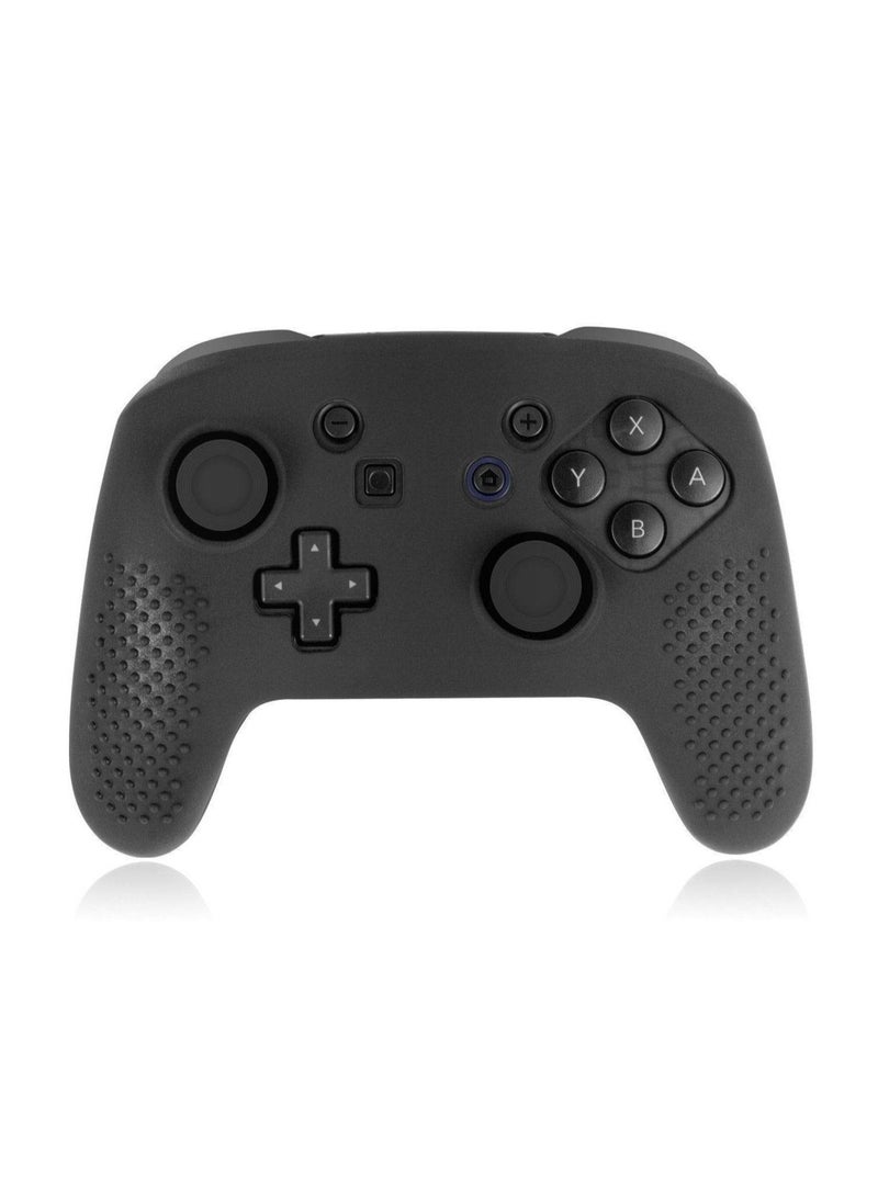 Captaintech Anti-Fall Silicone Case for Nintendo Switch Pro Controller, Dustproof Soft Silicone Skin Case Cover for Switch Pro Controller, Black - Image 1