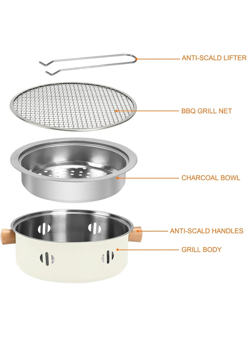 A small, portable, versatile, and smokeless charcoal grill suitable for both indoor and outdoor use; it is ideal for home, camping, picnics, and parties. - Image 5