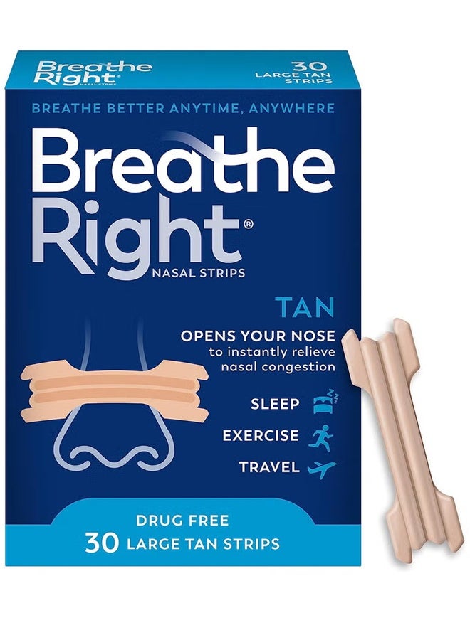 Breathe Right Congestion Relief Nasal Strips Original