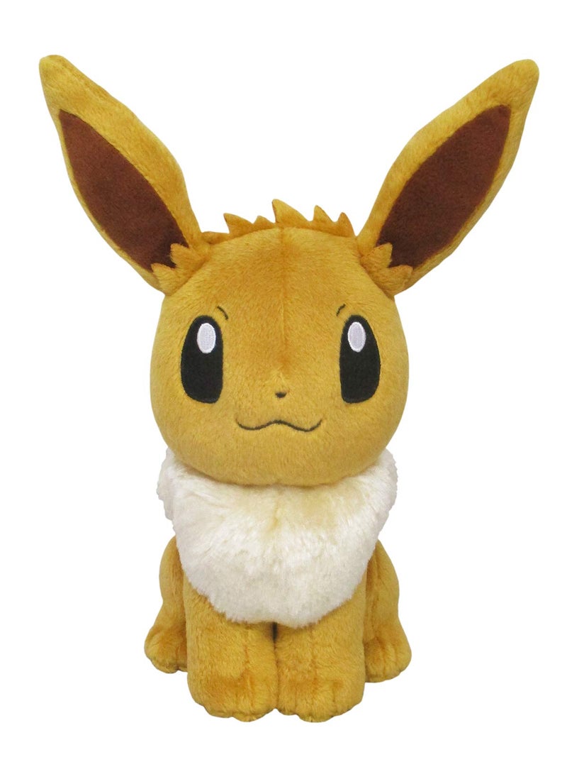 Sanei Pokemon All Star Series Eevee Stuffed Plush 8 Brown PP07 - Image 2