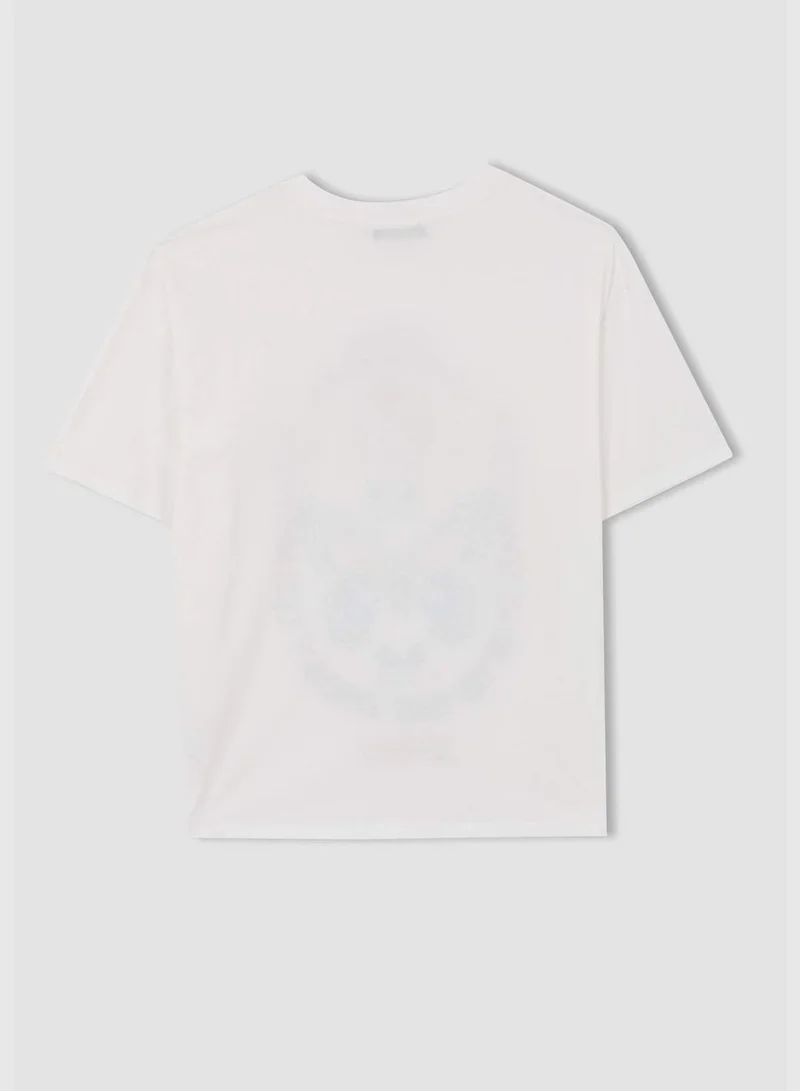 ديفاكتو Woman Regular Fit Crew Neck Short Sleeve T-Shirt