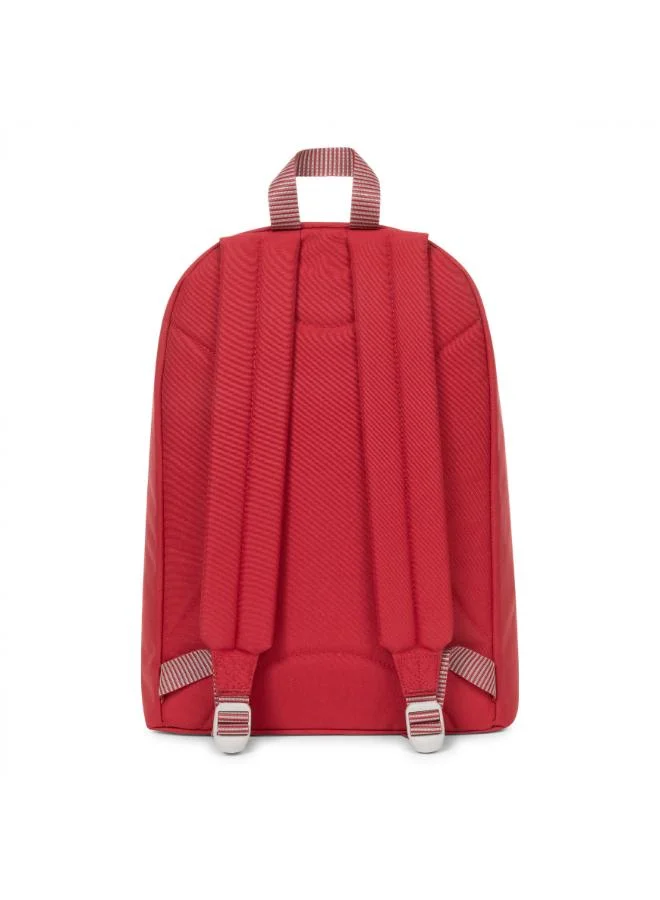 EASTPAK Out Of Office Medium Backpack With Laptop Protection - Kontrast Stripe Red