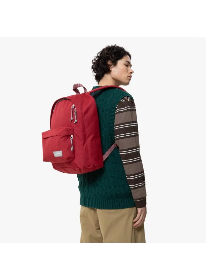 EASTPAK Out Of Office Medium Backpack With Laptop Protection - Kontrast Stripe Red