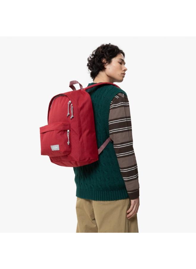 EASTPAK Out Of Office Medium Backpack With Laptop Protection - Kontrast Stripe Red  - Image 4